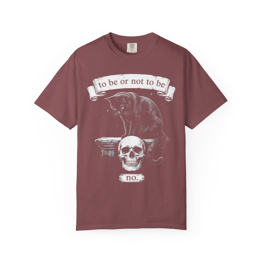 To Be Or Not To Be No Classic Tee | Black Cat Skull Art