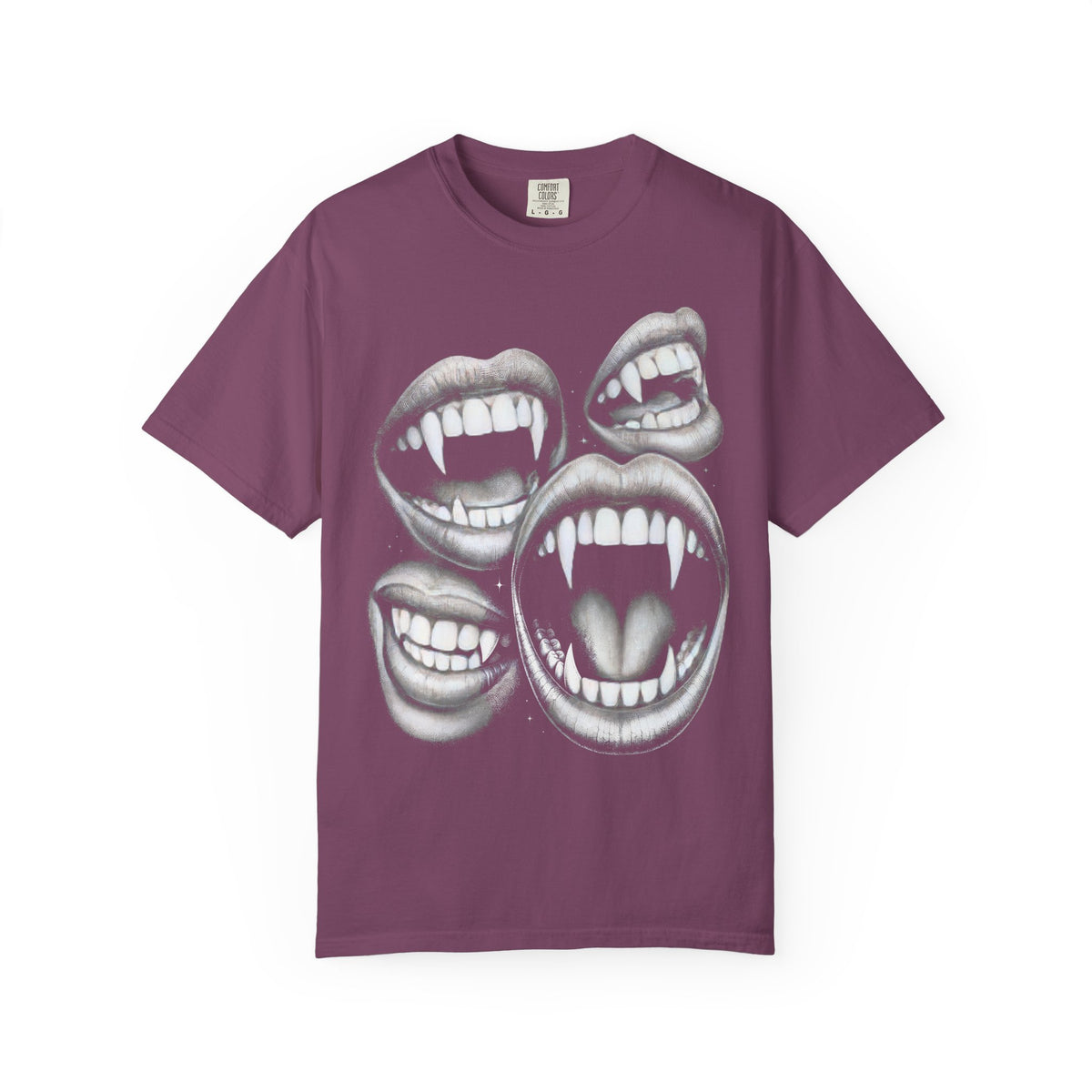 Vampires Fangs Classic Tee | Gothic Horror | Spooky Dotwork