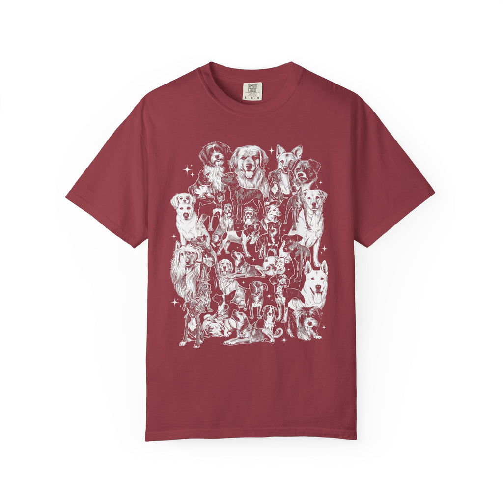Retro Puppy Collage Classic Tee | 90s Vintage | Dog Gift