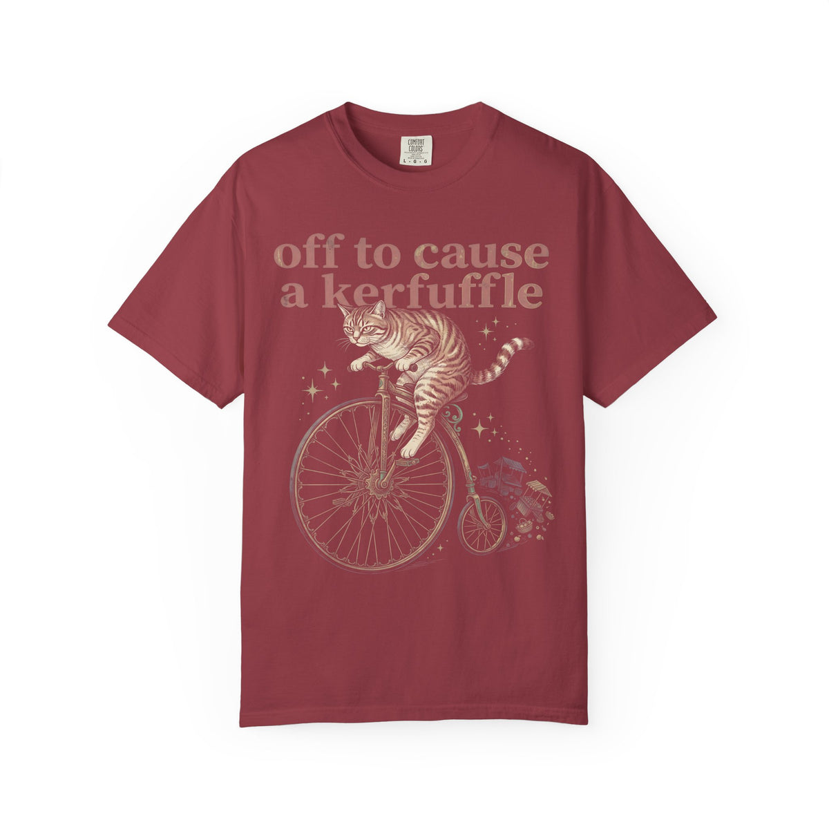Off To Cause A Kerfuffle Classic Tee | Tabby Cat | Vintage