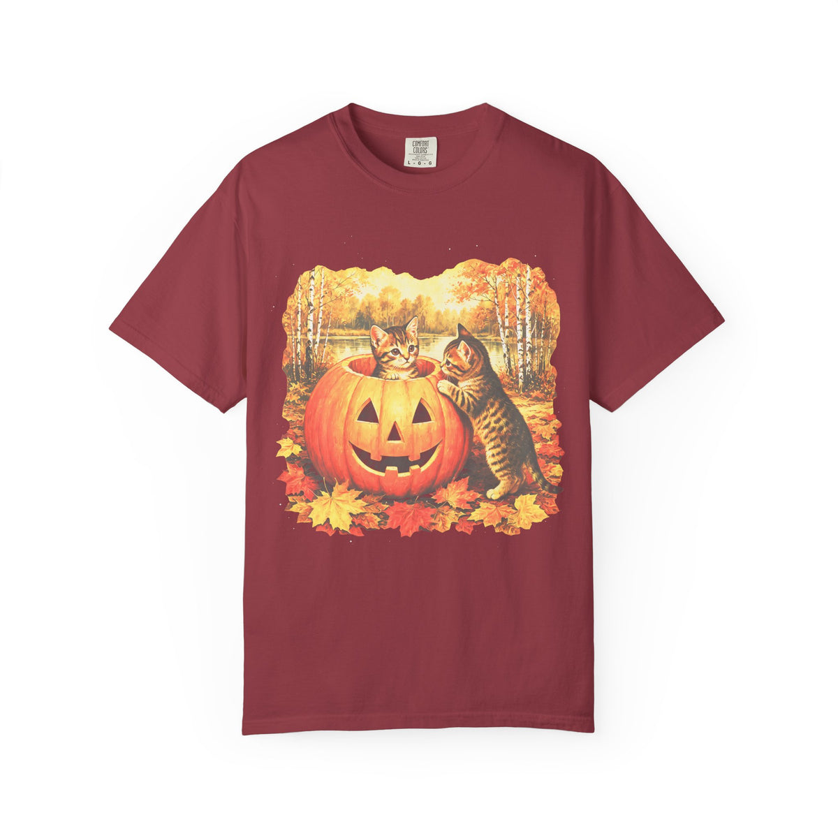 Halloween Kittens Classic Tee | Autumn Pumpkin | Cat Gift