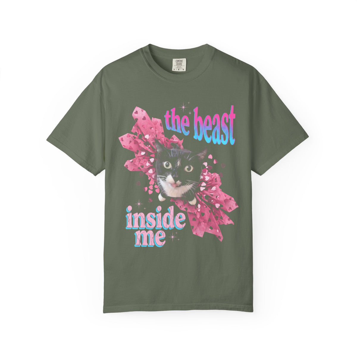 The Beast Inside Me Classic Tee | Tuxedo Cat Cute Meme