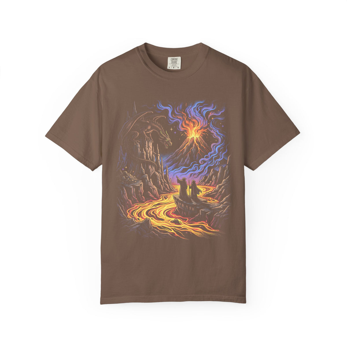 Dragon Wizards Classic Tee | Fantasy Adventure | Lava Ruins