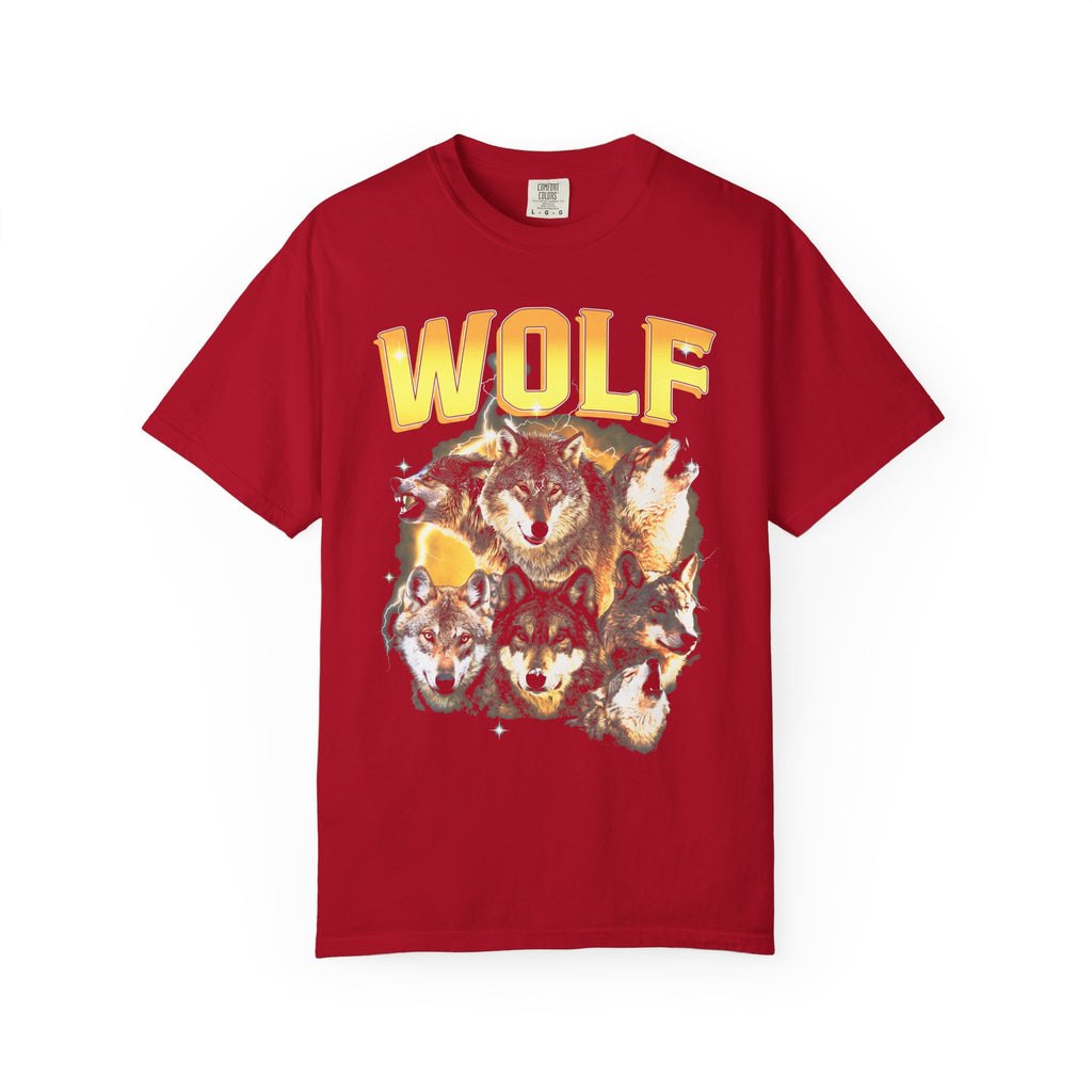 Wolf Lightning Classic Tee | Vintage 90s | Animal Lover Gift