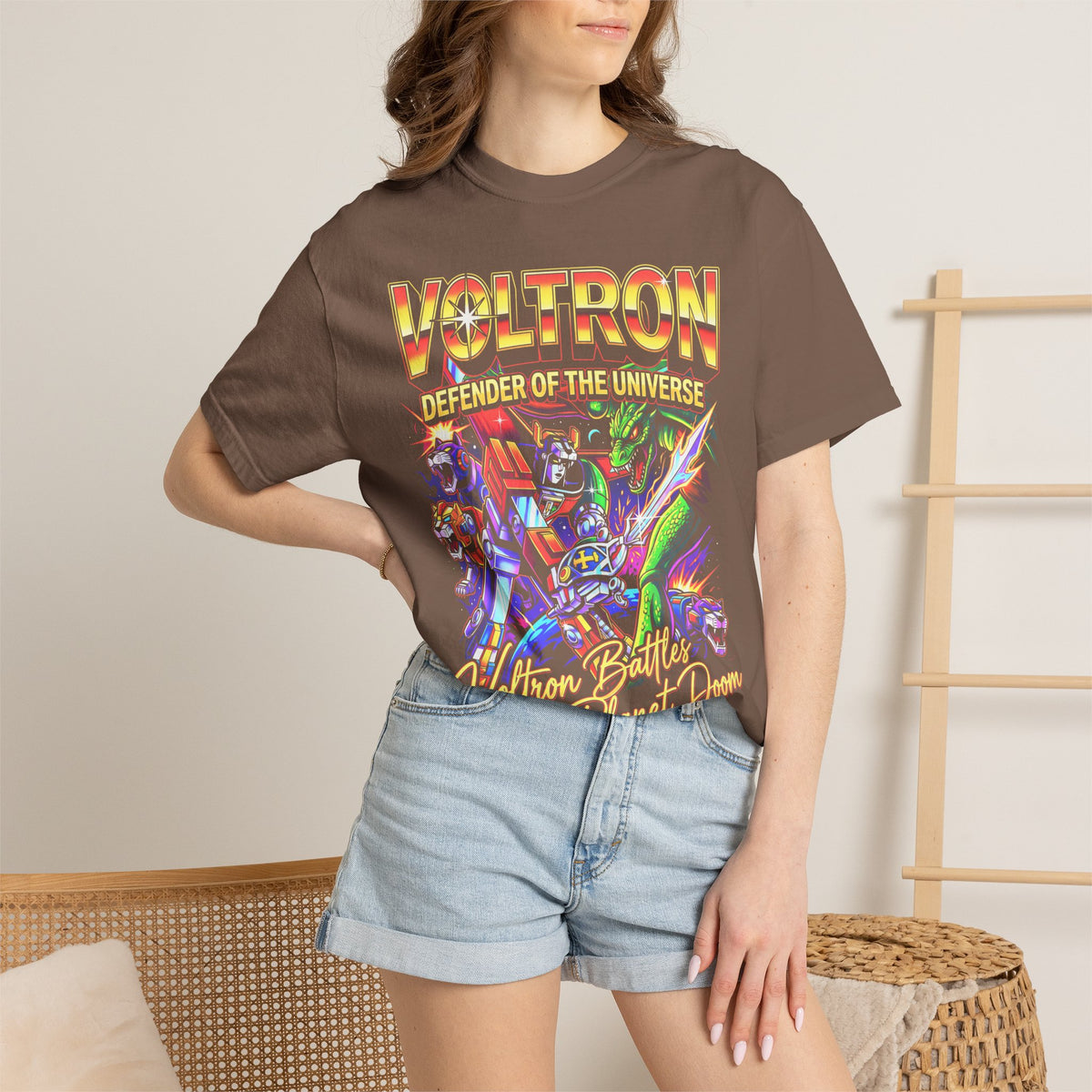 Defender Of Universe Classic Tee | Retro Anime | Planet Doom