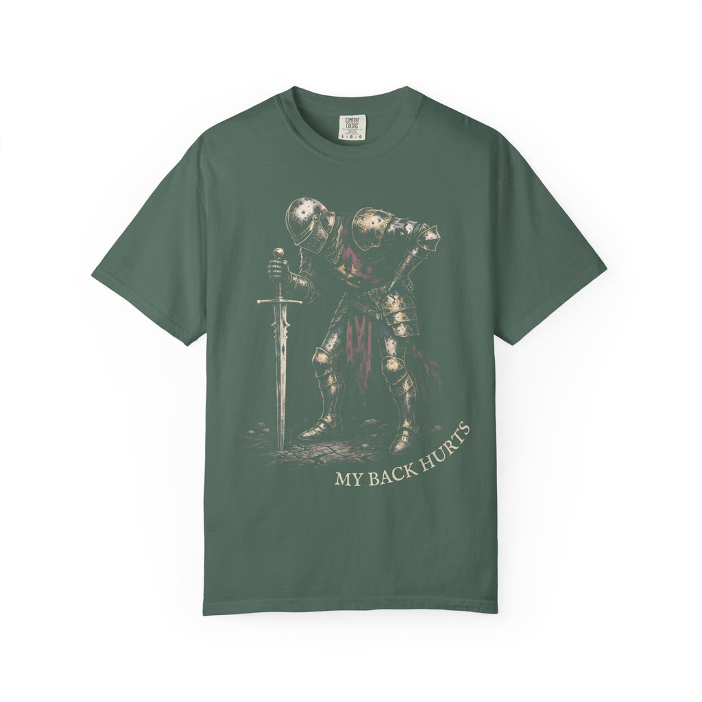 My Back Hurts Knight Classic Tee | Medieval Armor | Sarcastic Pain