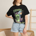 What The Meep Classic Tee | Green Alien Cat | Space Nebula