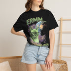 What The Meep Classic Tee | Green Alien Cat | Space Nebula