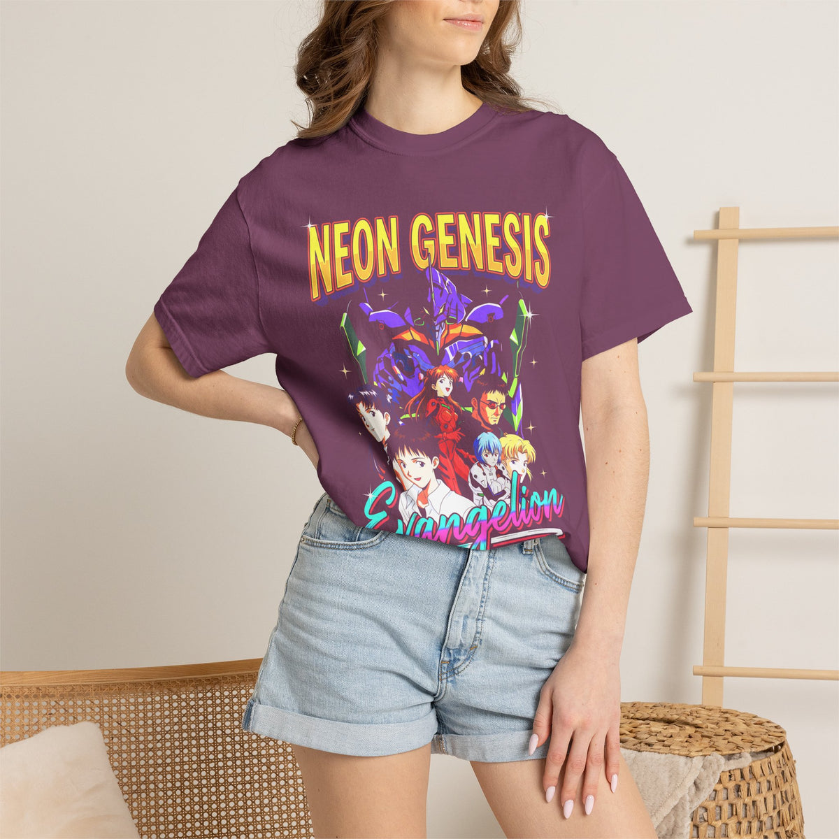Retro Mecha Pilot Classic Tee | Neon Robot | Sci-Fi Anime Gift