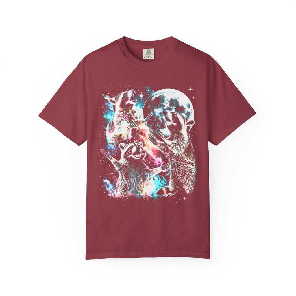 Space Raccoon Moon Classic Tee | Vintage Retro | Sci-Fi Gift