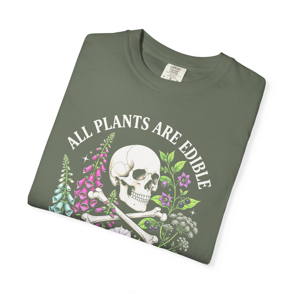 All Plants Are Edible Classic Tee | Vintage Skull | Botany Gift