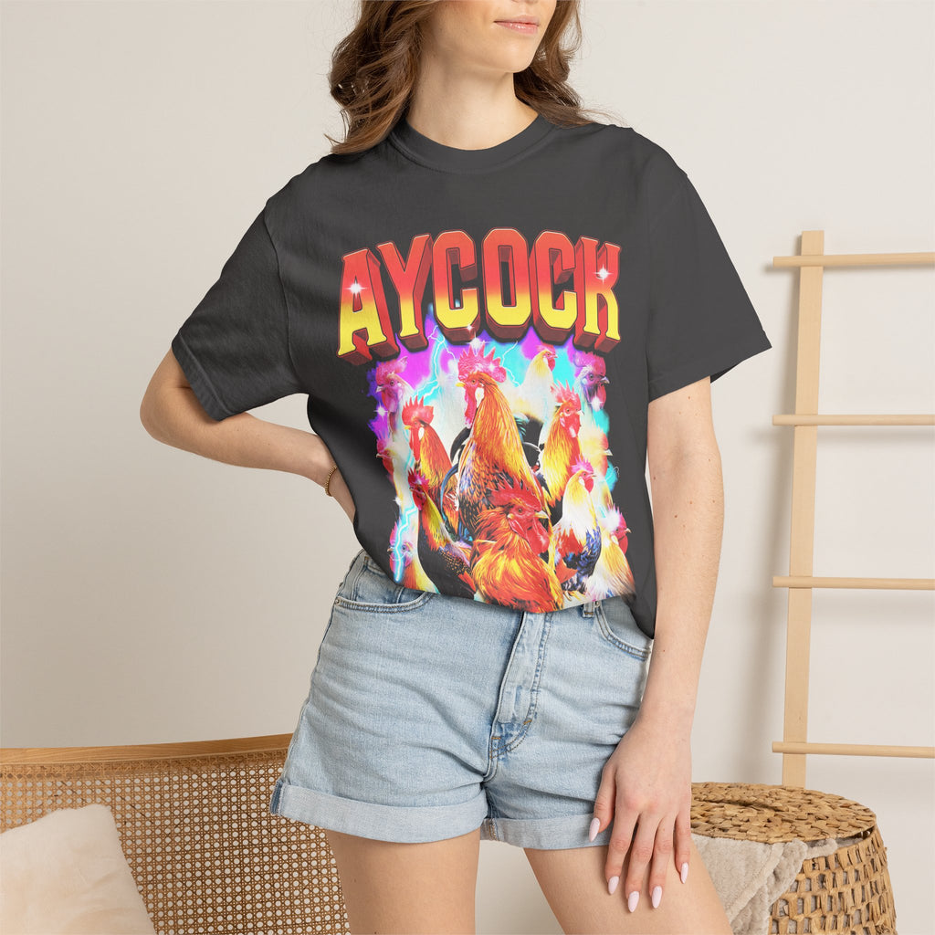 Aycock Vintage Rooster Classic Tee | 90s Chicken | Meme Gift