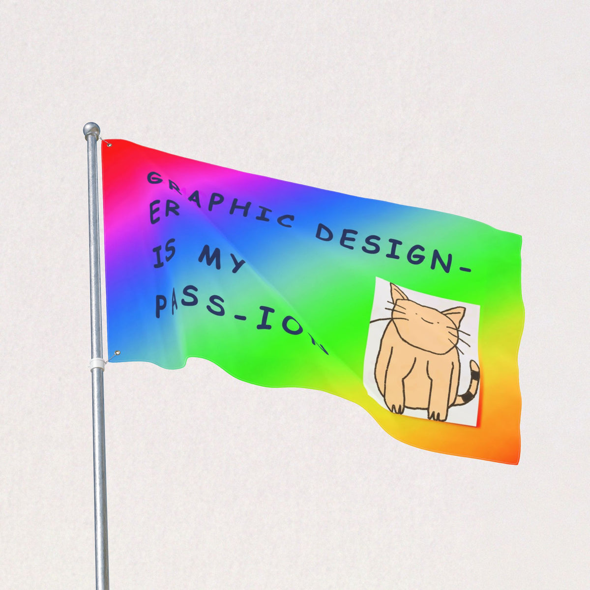 Graphic Designer Is My Passion Flag