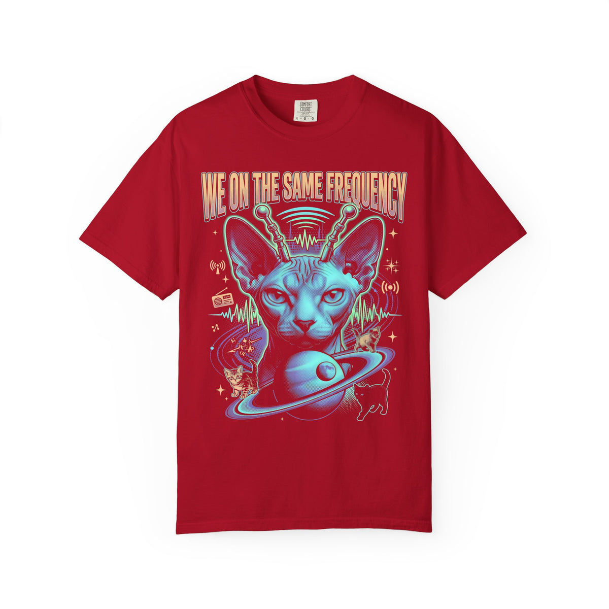 Smudge The Cat Classic Tee | Confused Meme | Occult Art