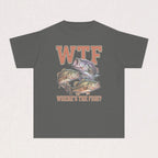 WTF (Where's The Fish?) Youth Fishing Kids Tee