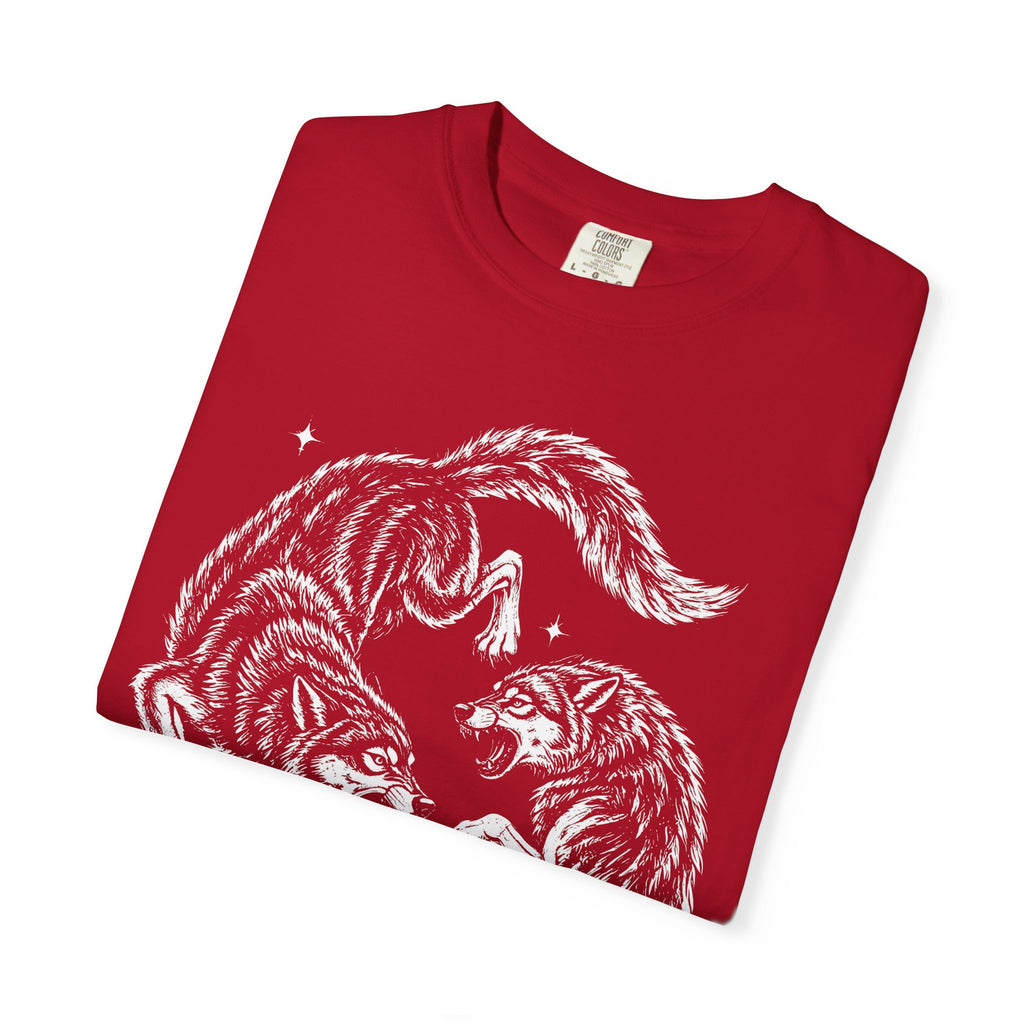 Twin Wolves Classic Tee | 90s Vintage | Dark Nature Wolf