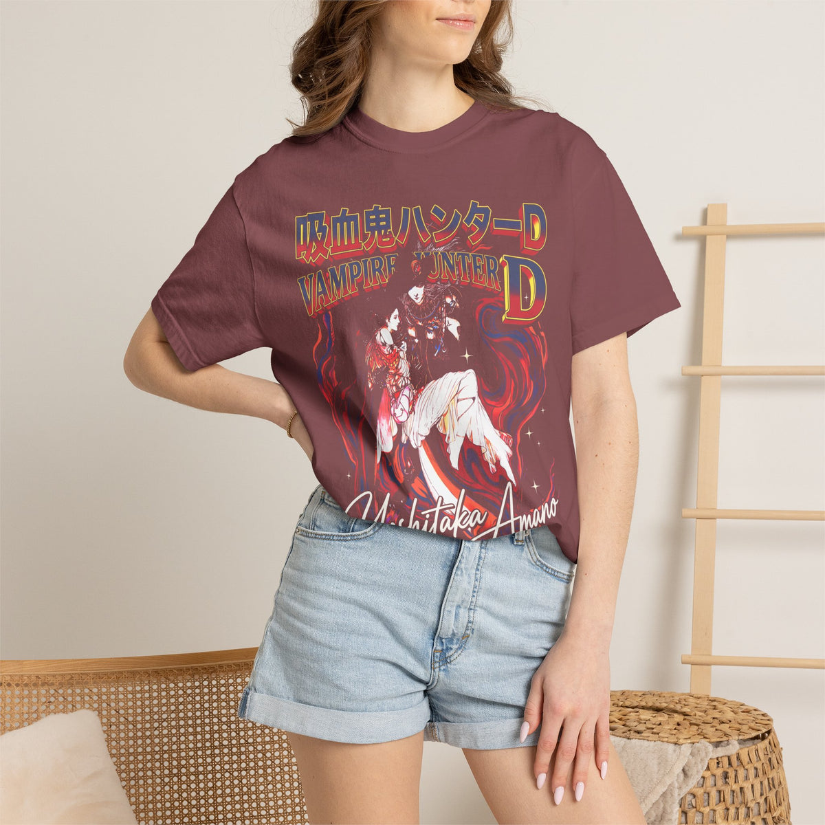 Dark Fantasy Vampire Classic Tee | 90s Retro | Manga Gift