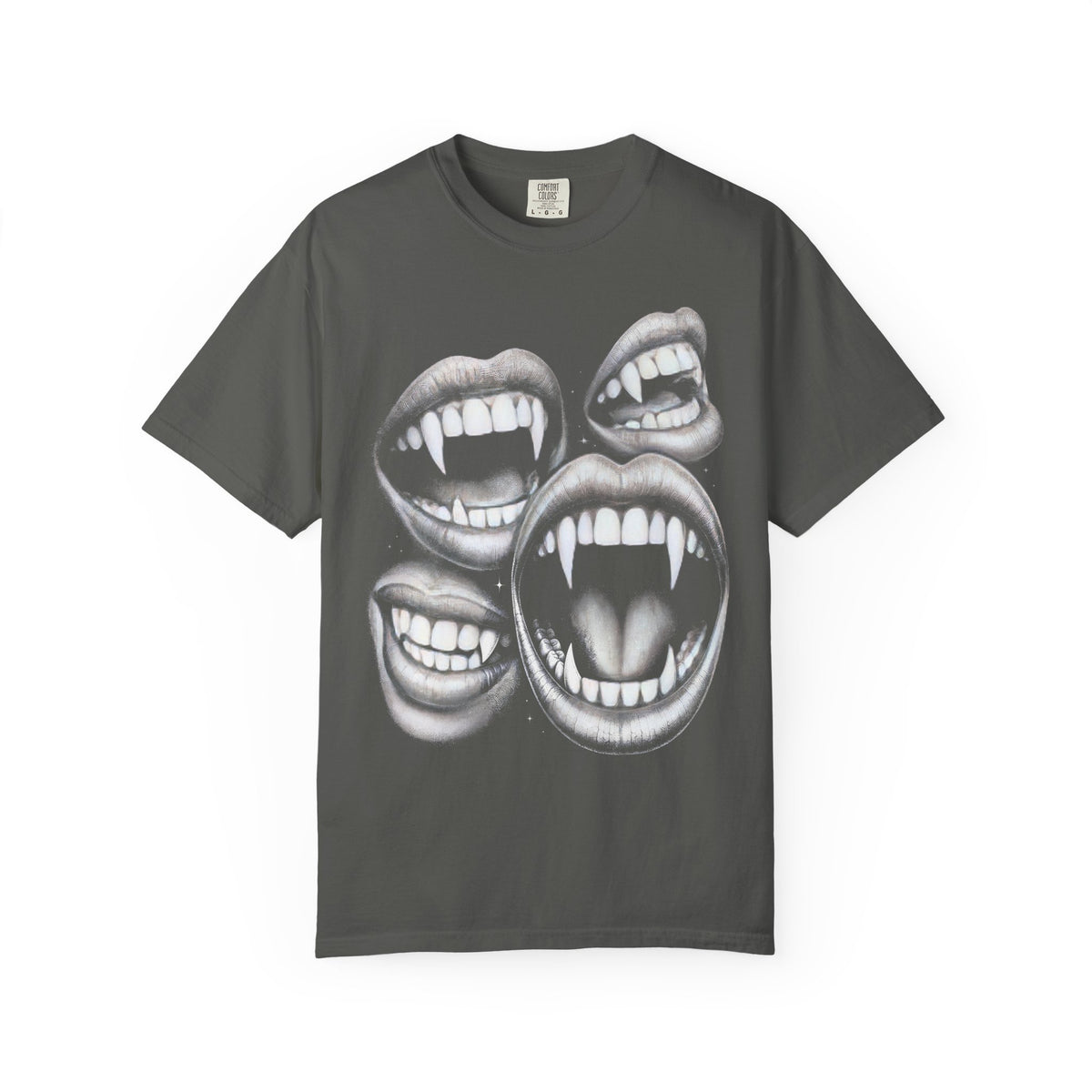 Vampires Fangs Classic Tee | Gothic Horror | Spooky Dotwork