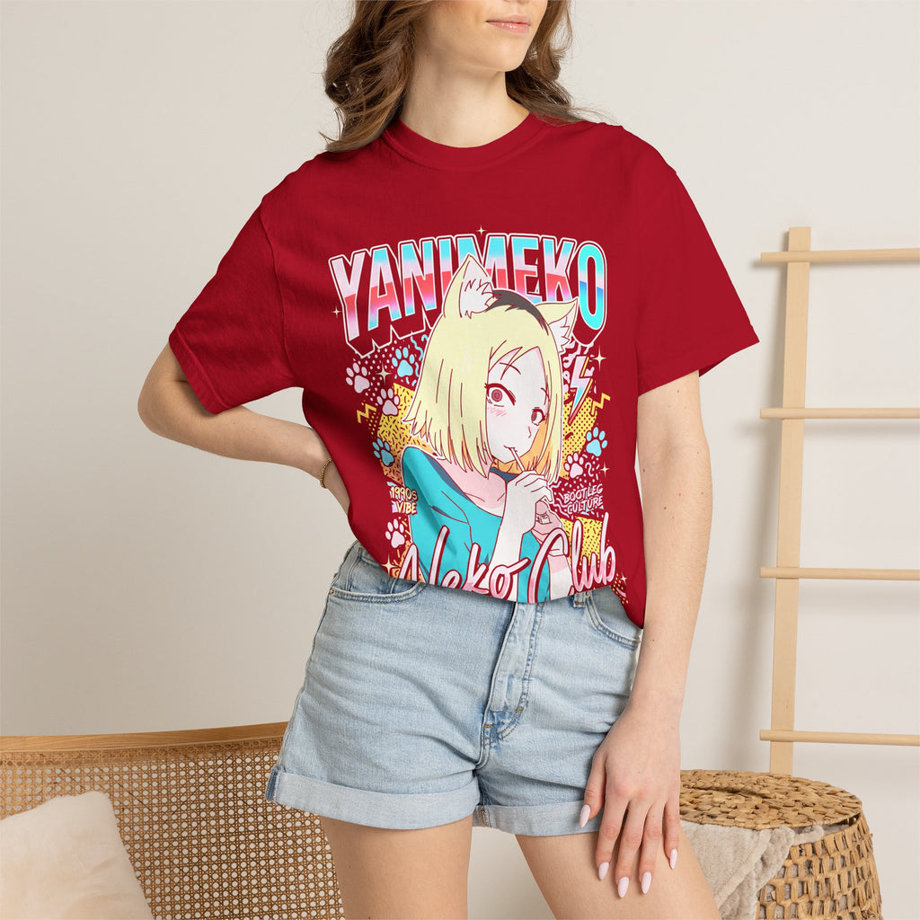 Neko Club Anime Girl Classic Tee | 1990s Vibe | Retro Gift