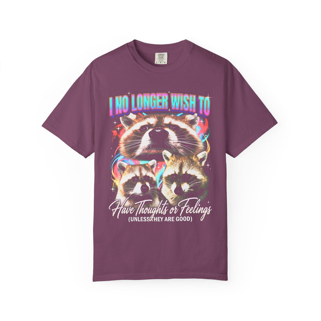 I No Longer Wish To Have Thoughts Classic Tee | Raccoon Meme