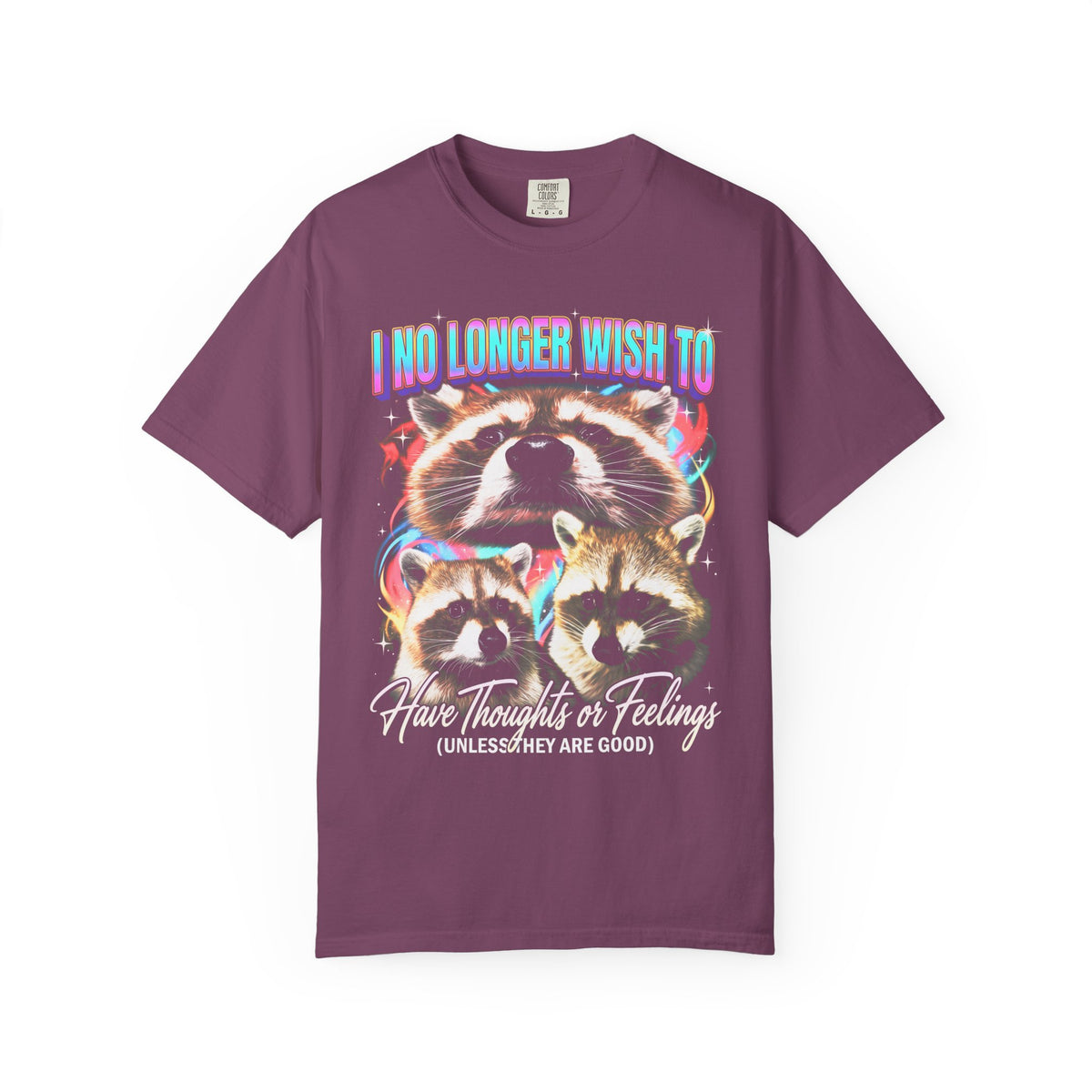 I No Longer Wish To Have Thoughts Classic Tee | Raccoon Meme