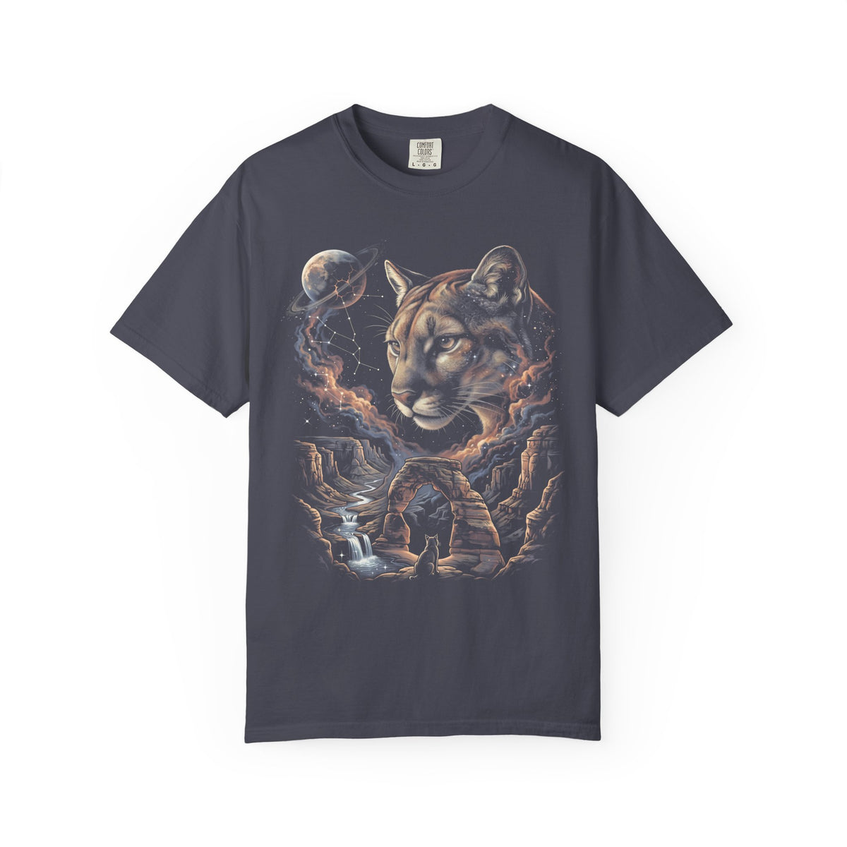 Celestial Cougar Classic Tee | Wilderness Space | Nature Stars