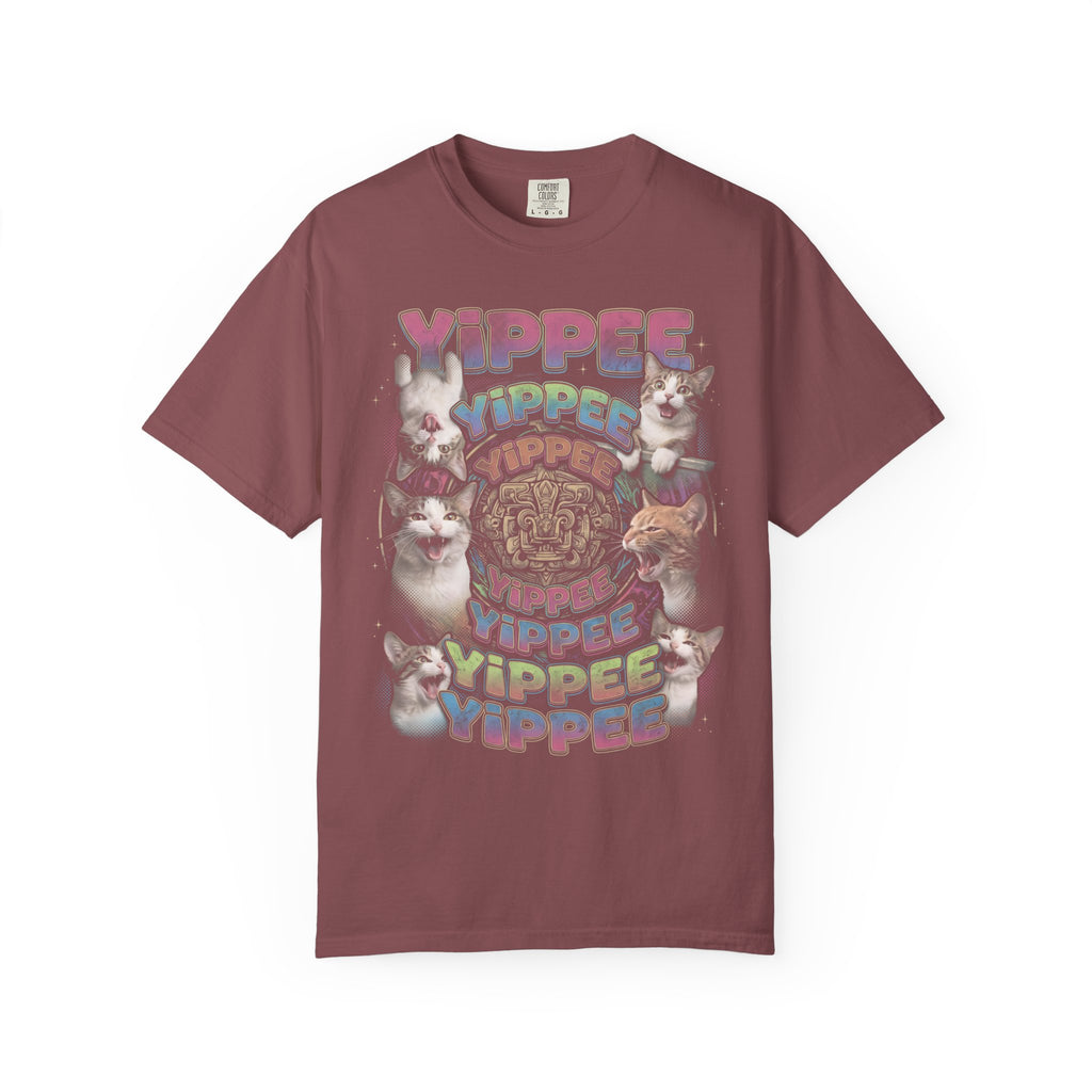 Yippee Screaming Cat Classic Tee | Psychedelic | Bootleg Art