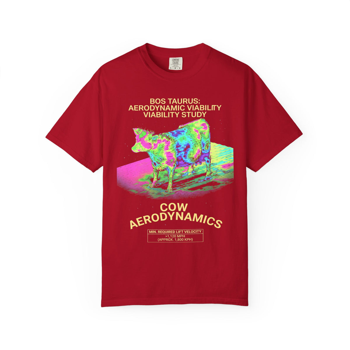 Cow Aerodynamics Study Classic Tee | Science Humor | Physics