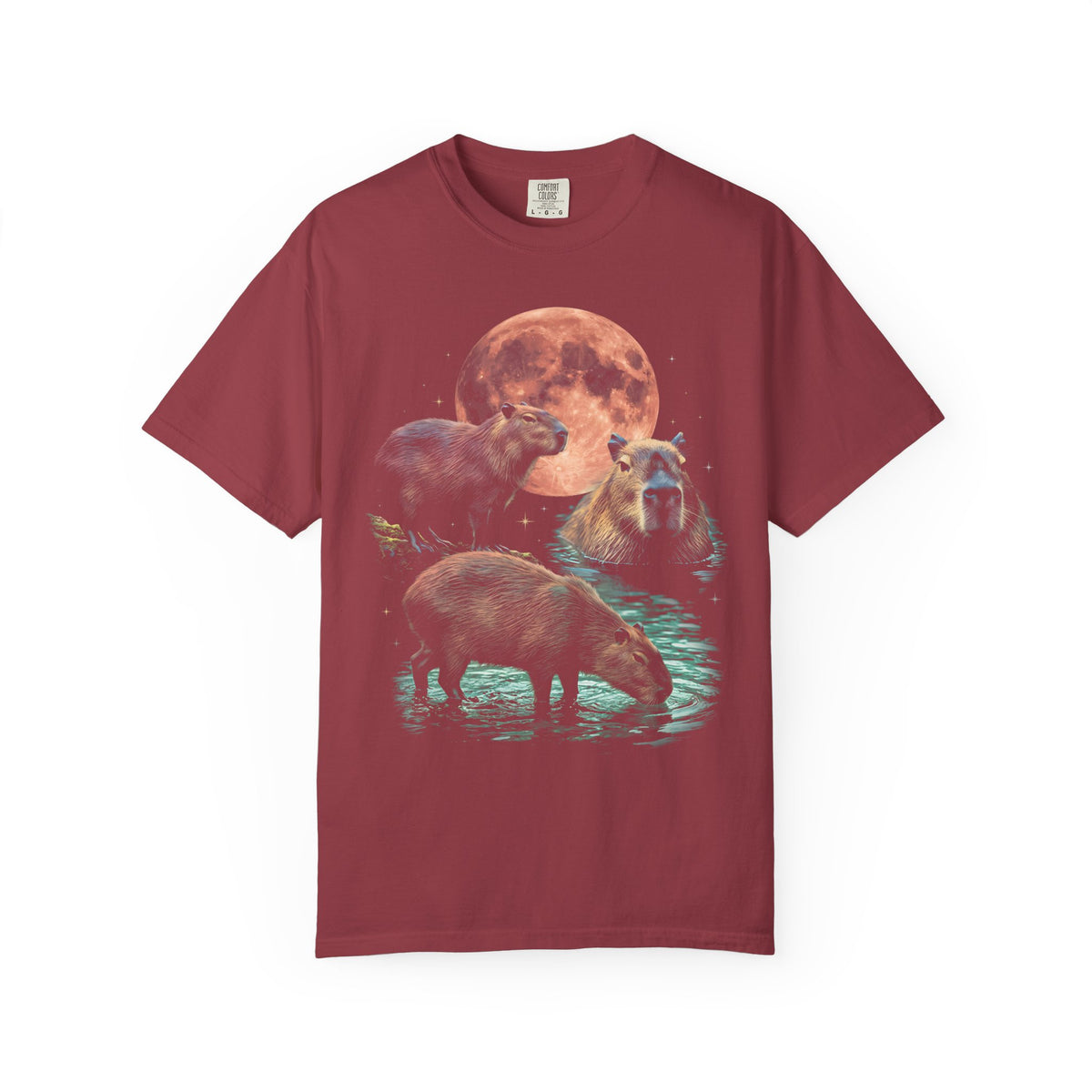 Blood Moon Capybara Classic Tee | Animal Lover | Vintage Bootleg
