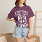 Live Fast Eat Trash Raccoon Classic Tee | Vintage | Funny Gift