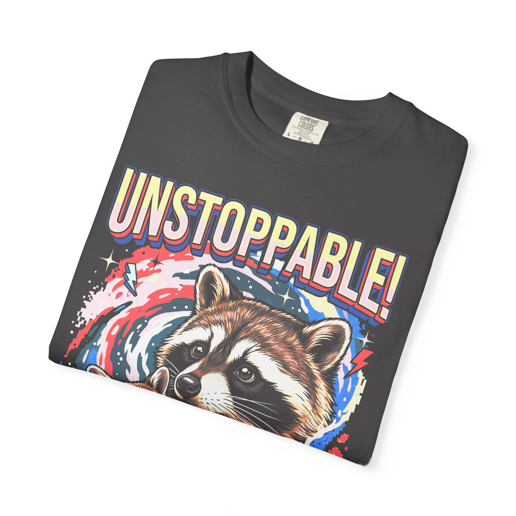 Unstoppable Overthinking Raccoon Classic Tee | 90s Funny Gift
