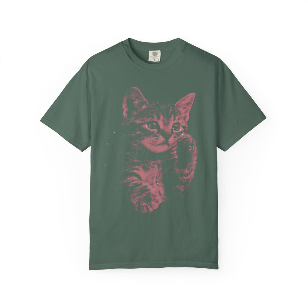 Cosmic Red Kitten Classic Tee | Galaxy Feline | Starry Sparkles