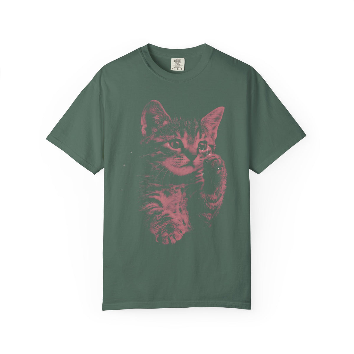Cosmic Red Kitten Classic Tee | Galaxy Feline | Starry Sparkles