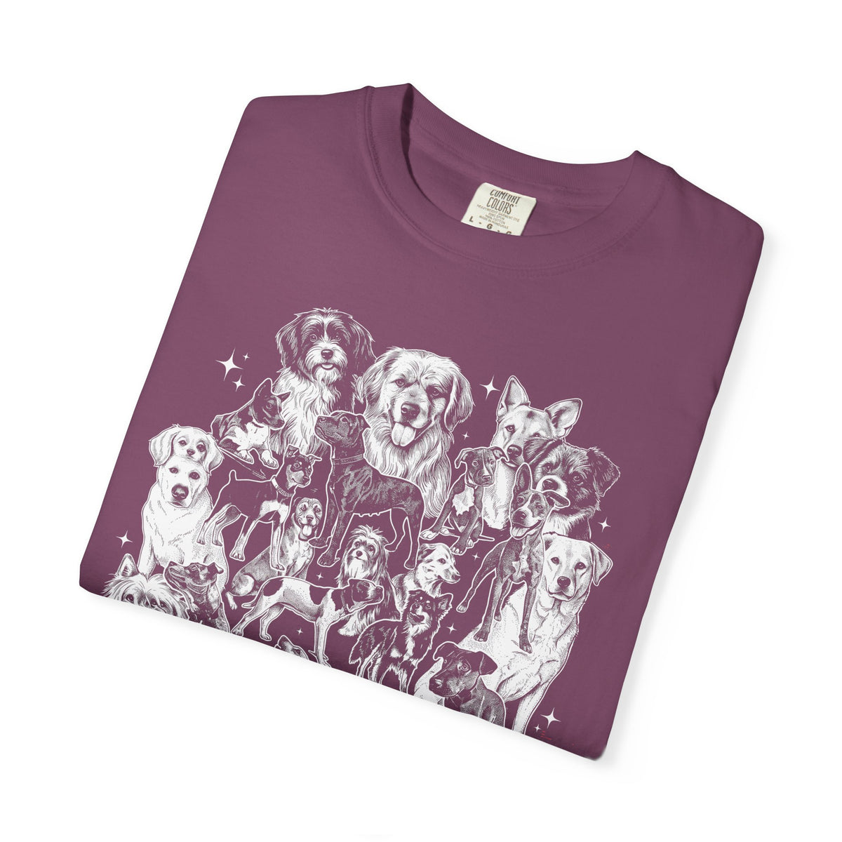 Retro Puppy Collage Classic Tee | 90s Vintage | Dog Gift
