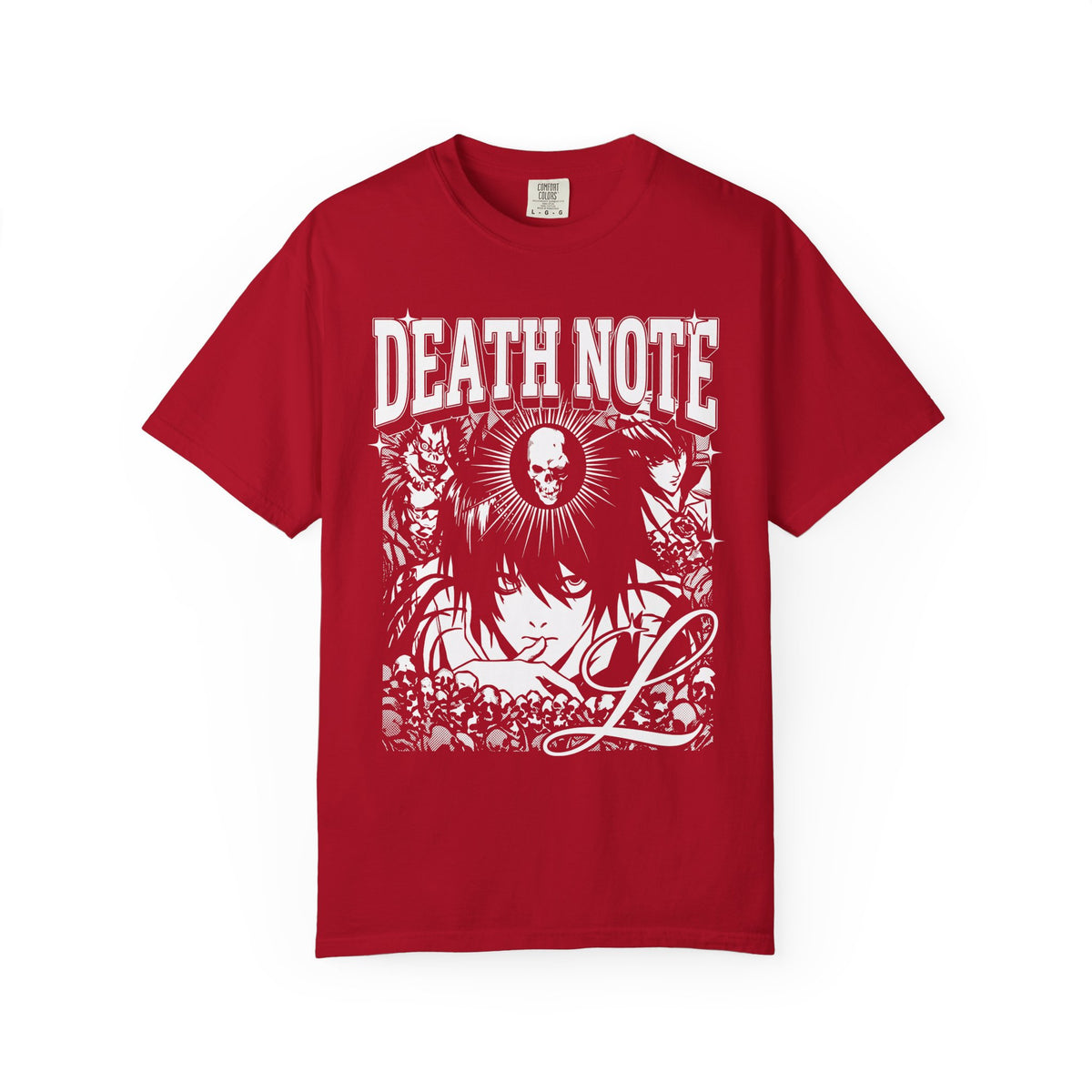 Gothic Skull Manga Detective Classic Tee | Dark Anime Gift