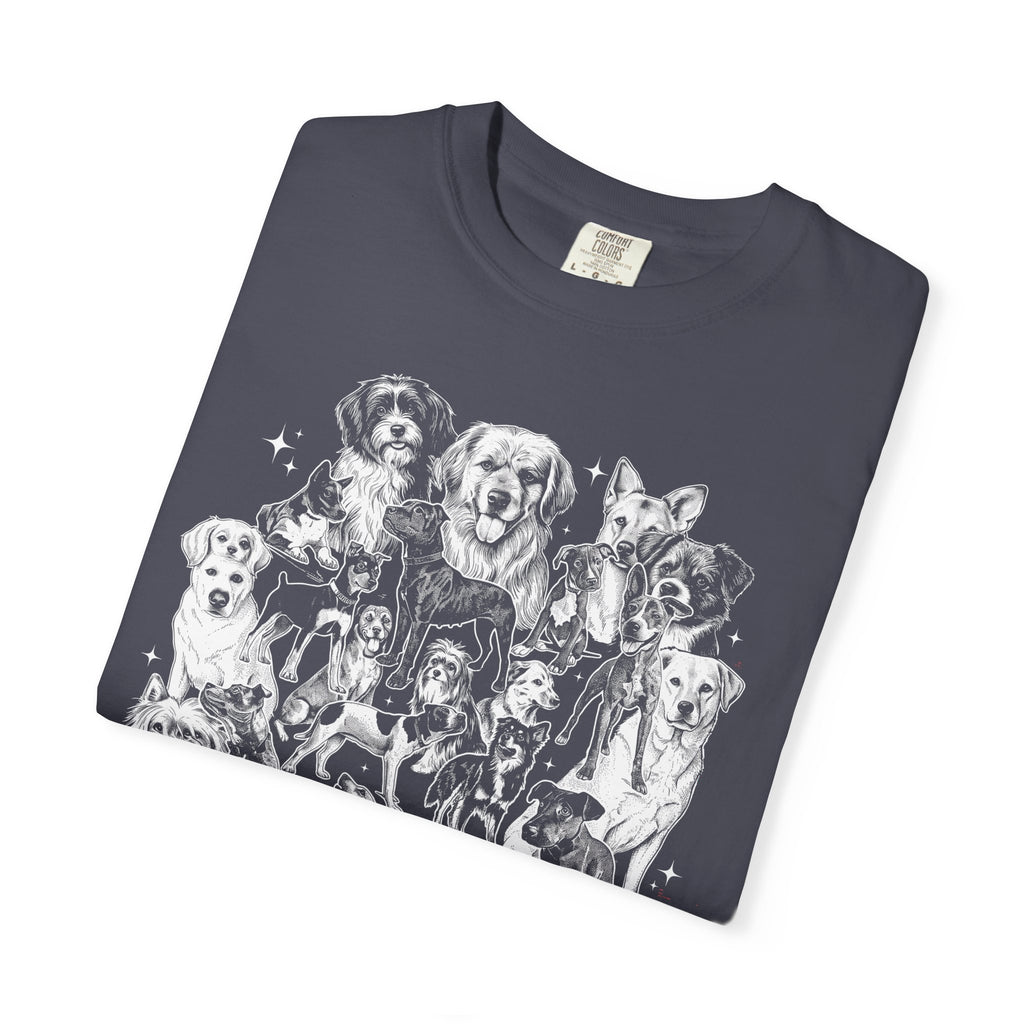 Retro Puppy Collage Classic Tee | 90s Vintage | Dog Gift