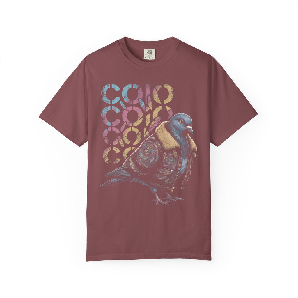 Dapper Pigeon Aviator Classic Tee | Retro Sketch | Feather Art