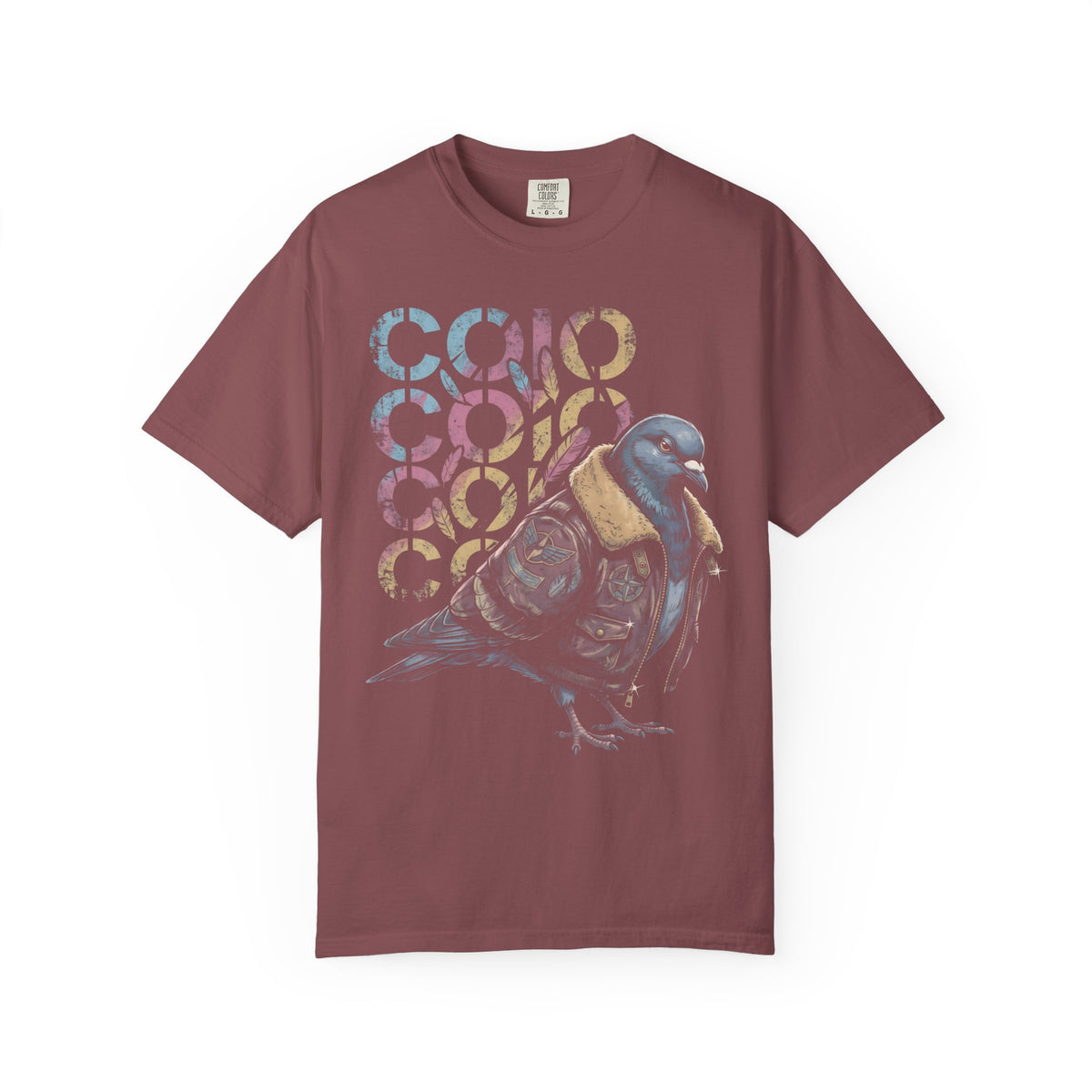Dapper Pigeon Aviator Classic Tee | Retro Sketch | Feather Art