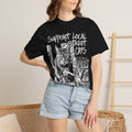 Support Local Street Cats Classic Tee | Smoking Cat Art