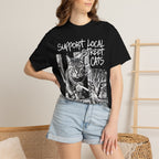 Support Local Street Cats Classic Tee | Smoking Cat Art