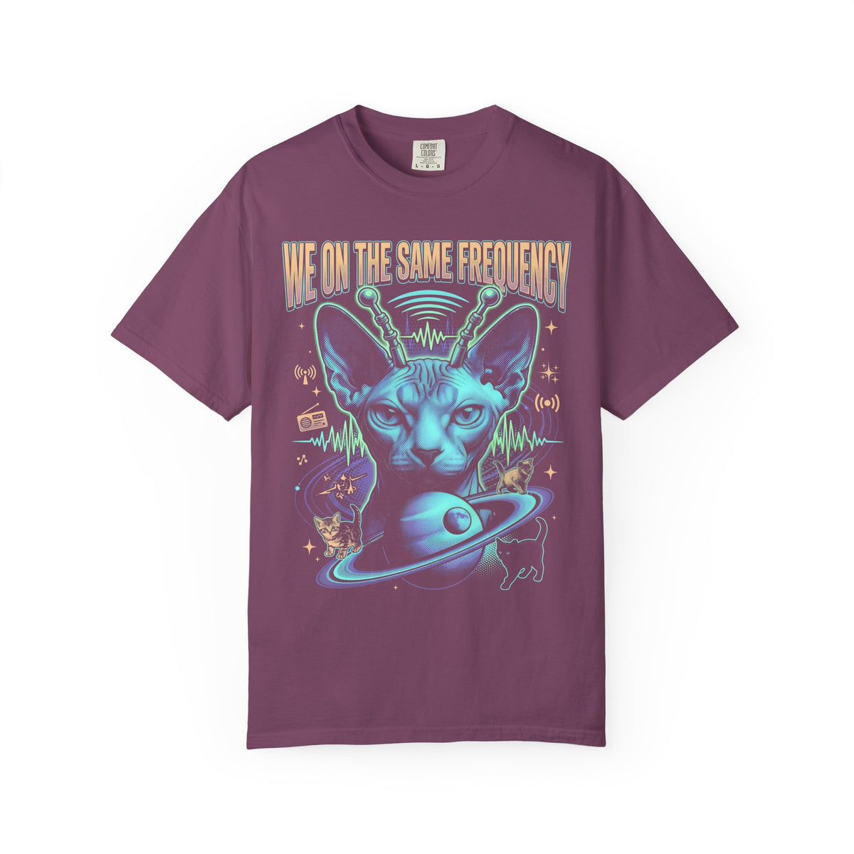 Smudge The Cat Classic Tee | Confused Meme | Occult Art