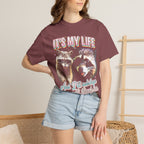 Its My Life Sabotage Myself Raccoon Classic Tee | Funny Meme