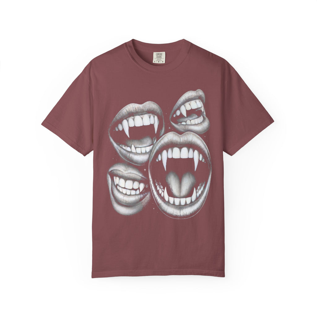 Vampires Fangs Classic Tee | Gothic Horror | Spooky Dotwork