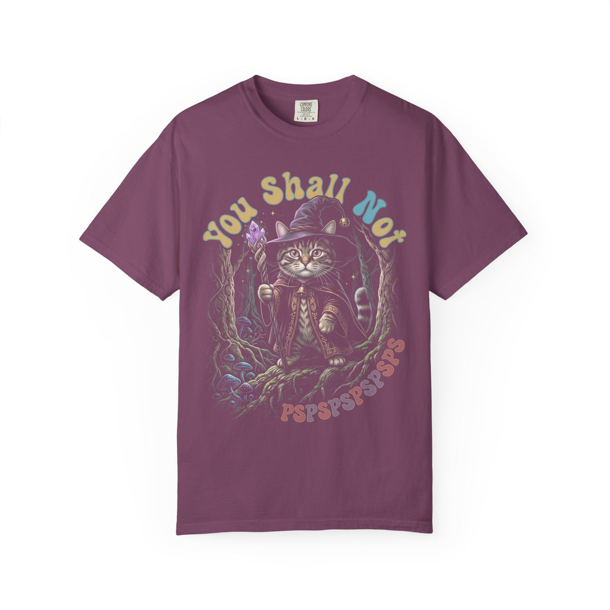 Wizard Cat Pspsps Classic Tee | Fantasy Forest | Magic Tabby