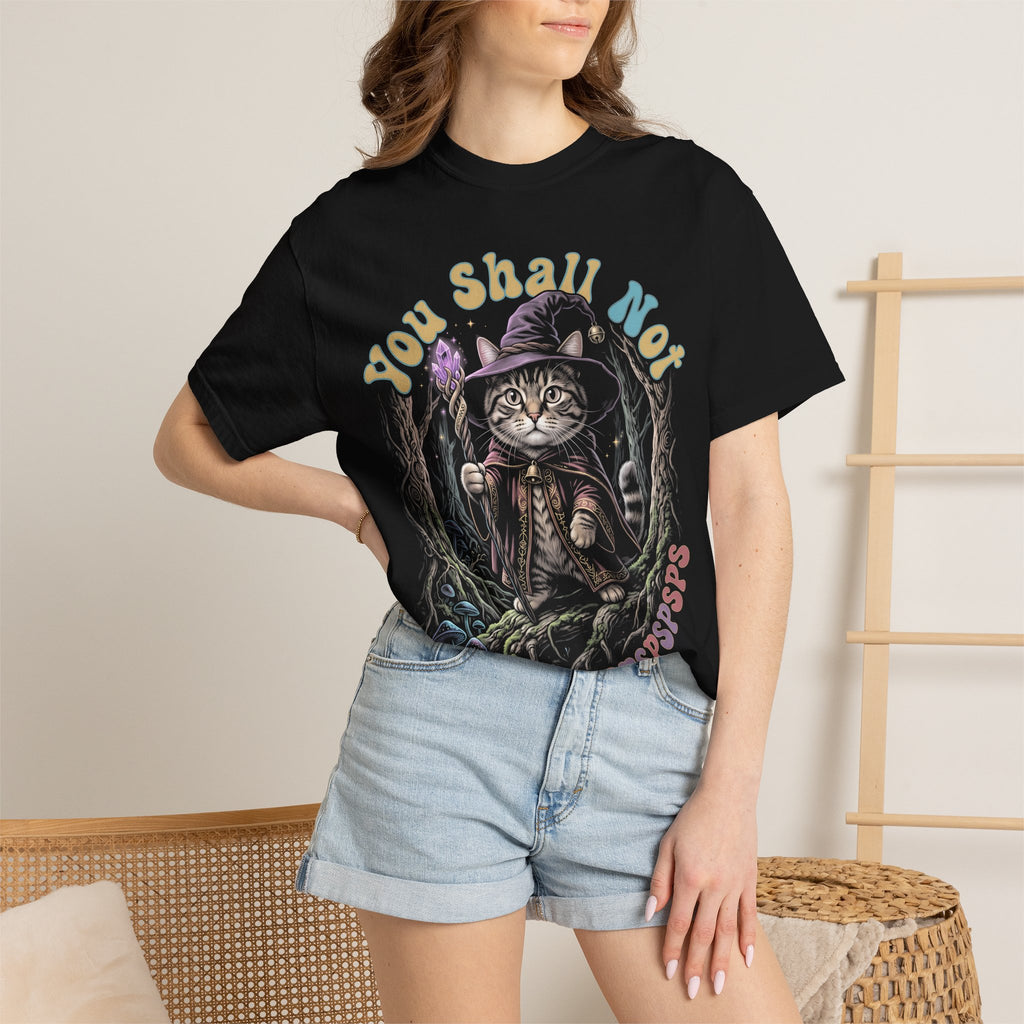 Wizard Cat Pspsps Classic Tee | Fantasy Forest | Magic Tabby