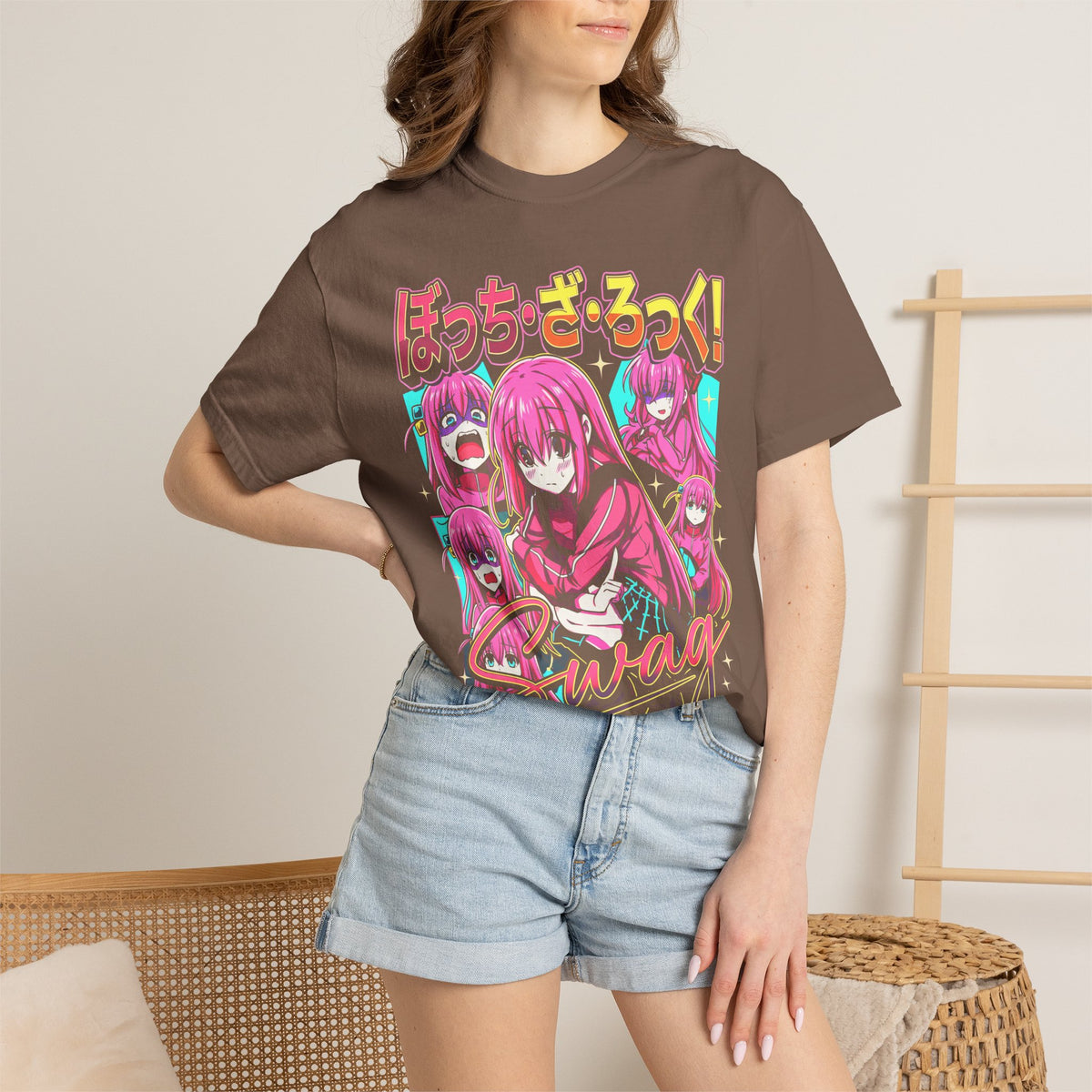 Pink Hair Anime Girl Classic Tee | Y2K Kawaii | Retro Gift