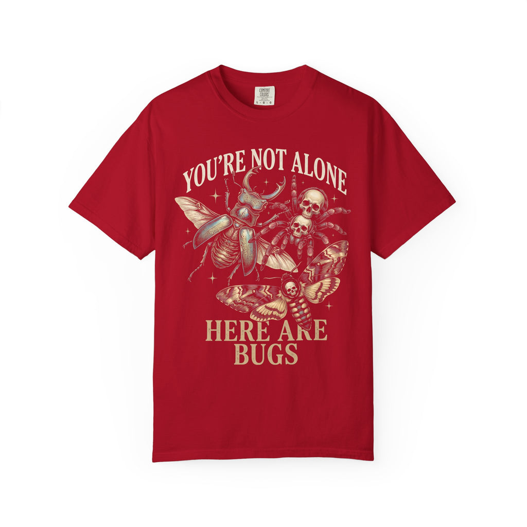 You're Not Alone Here Are Bugs Classic Tee | Entomology Goth
