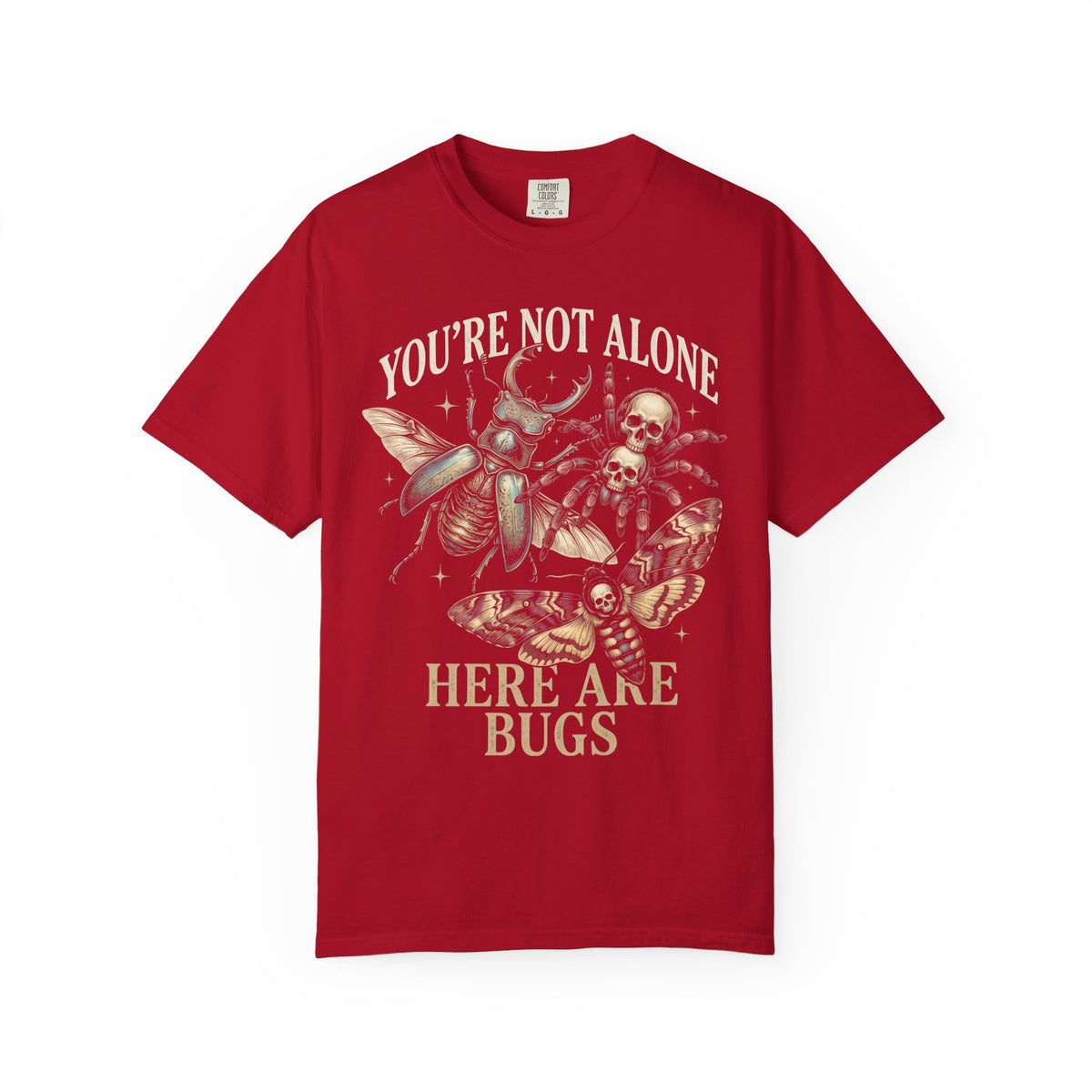 You're Not Alone Here Are Bugs Classic Tee | Entomology Goth