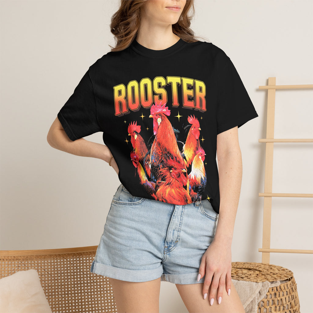 Vintage Rooster T-Shirt - 90s Retro Chicken Graphic Tee