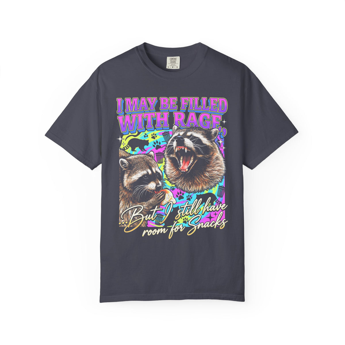 I May Be Filled With Rage Classic Tee | Raccoon Meme Gift